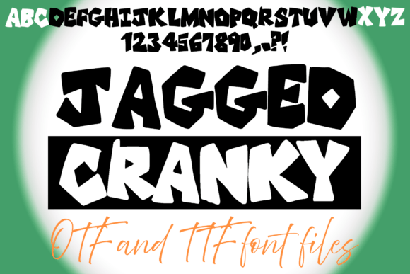 Adding Edge to Editorial Design with the Jagged Cranky Typeface