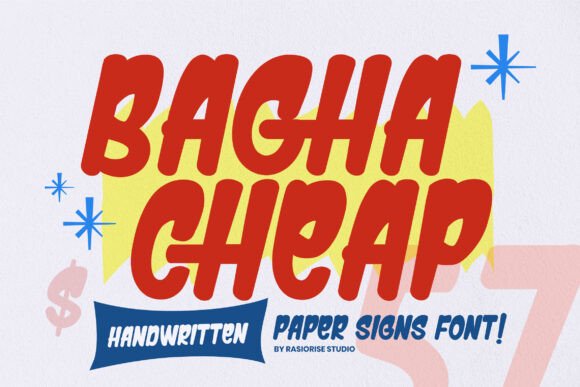 Bagha Cheap: A Bold Handwritten Font for Editorial Design