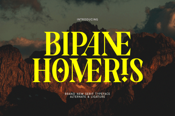 Bipane Homeris: A Bold Serif Typeface for Editorial Design