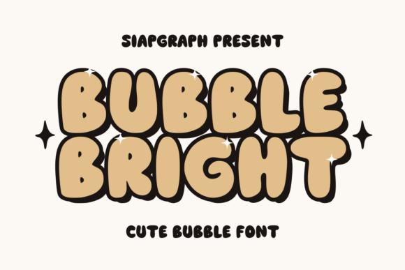 Bubble Bright: A Playful Display Font for Modern Editorial Design