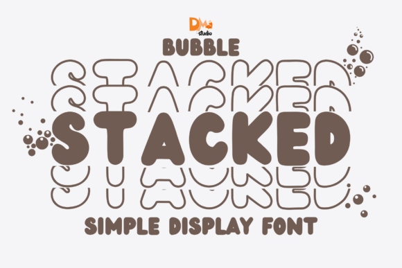 Bubble Stacked: A Playful Display Font for Web Design