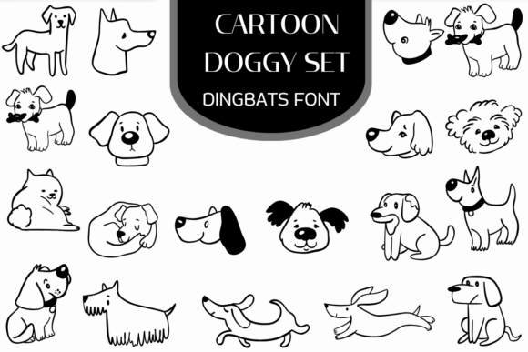 Cartoon Doggy Set: A Playful Typeface for Editorial Design
