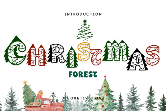 Christmas Forest Font Review for Holiday Campaigns