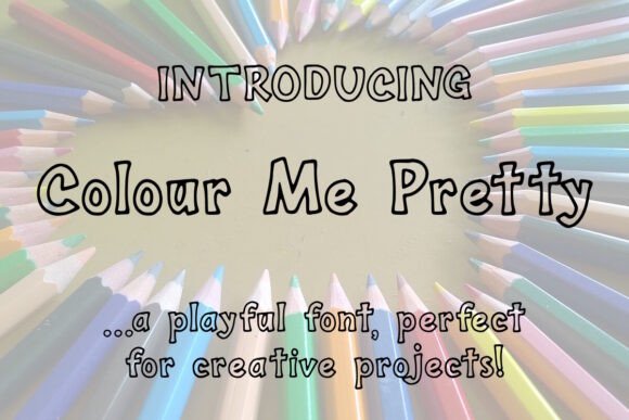Colour Me Pretty: A Bold Display Font for Web Headers