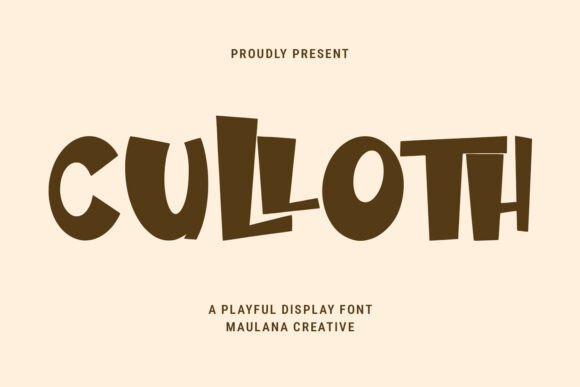 Culloth: The Playful Display Font for Scroll-Stopping Marketing