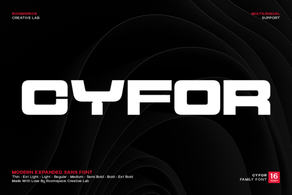 Cyfor Font Review: A Bold Typeface for Digital Campaigns