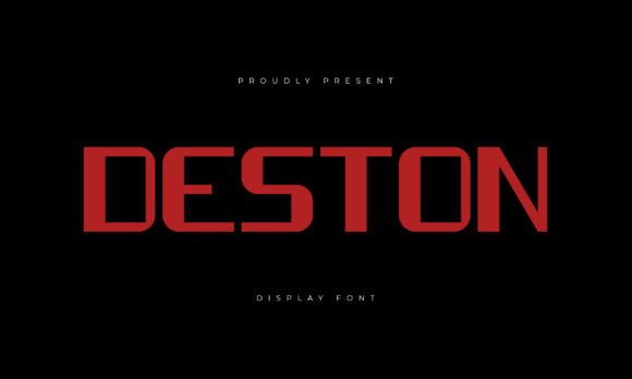 Deston: A Bold Display Font for Impactful Design