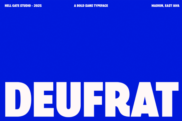 Deufrat: The Bold Sans Serif Font for Scroll-Stopping Marketing
