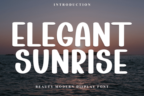 Elegant Sunrise: A Bold Display Font for Branding
