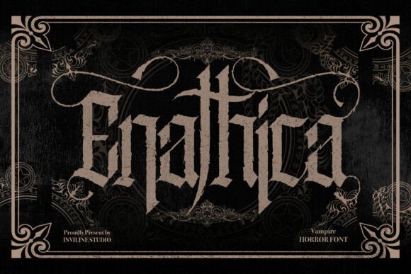 Enathica: A Premium Gothic Typeface for Bold Web Design