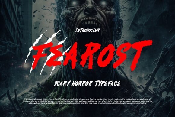 Fearost: A Bold Horror Typeface