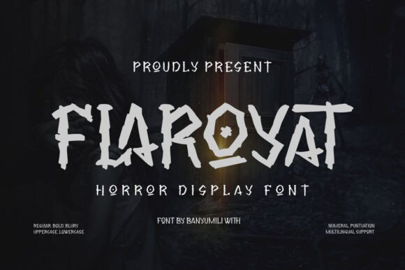 Flaroyat: The Horror Display Font for Viral Campaigns