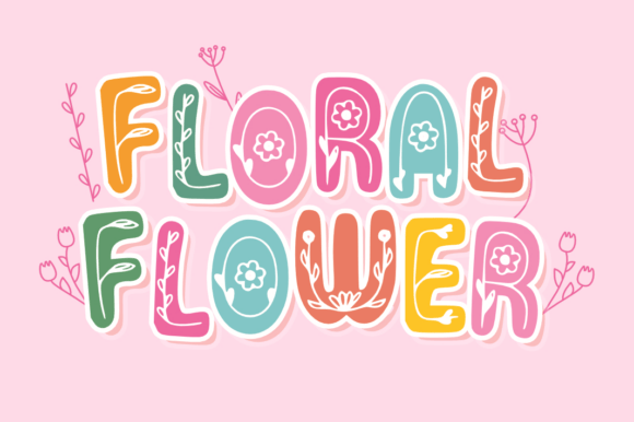 Floral Flower: The Playful Display Font for Bold Campaigns