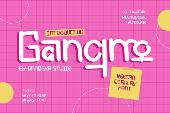 Gangmo Typeface: Bold Branding for Small Business