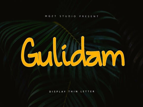 Gulidam: A Cheerful Display Font for Playful Editorial Design