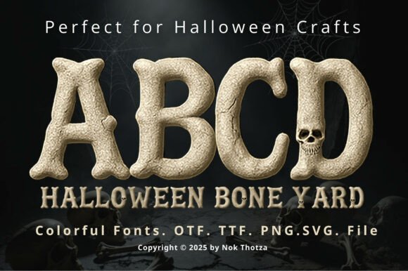 Halloween Bone Yard: The Spooky Typeface for Viral Campaigns