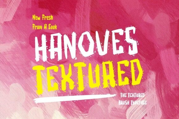 Hanoves Textured: A Rugged Display Font for Bold Branding