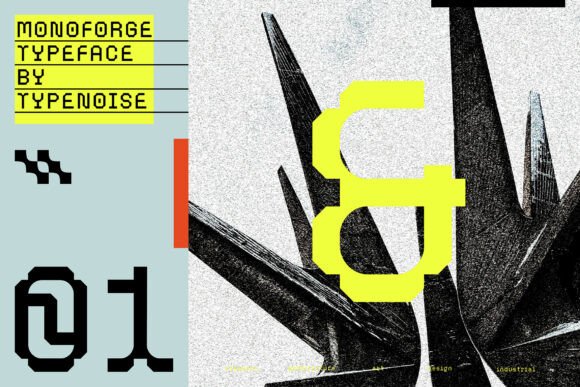 Monoforge: A Bold Serif Typeface for Modern Web Design