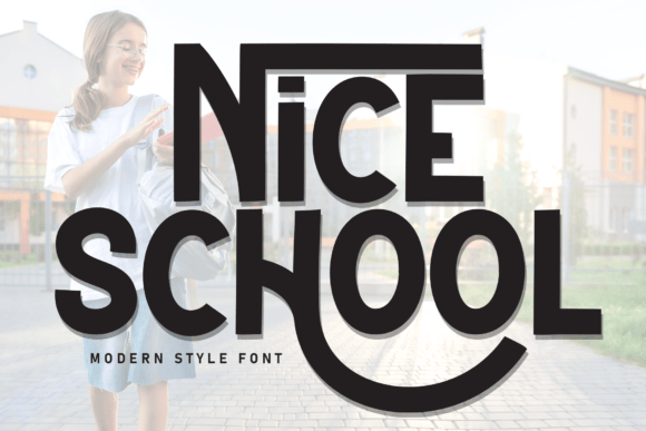 Nice School: The Bold Display Font for Impactful Marketing