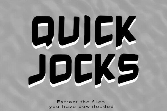 Quick Jocks: A Dynamic Display Font for Editorial Impact