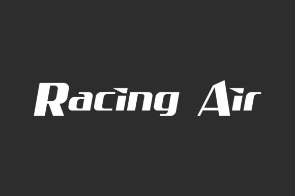 Racing Air: A Bold Display Font for Editorial Impact