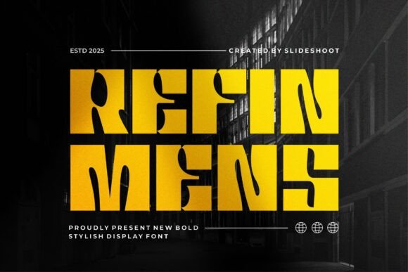 Refin Mens: A Bold Display Font for Urban Branding