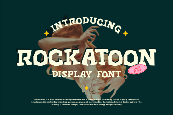 Rockatoon: A Playful Display Font for Handmade Brands