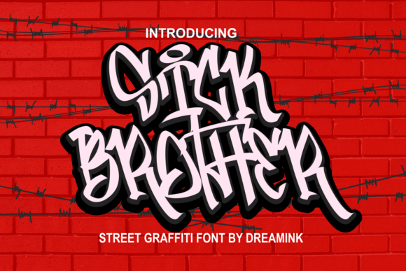 Sick Brother: A Bold Display Font for Handmade Brands
