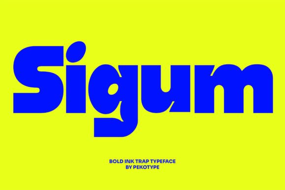 Sigum: The Bold Display Typeface for High-Impact Campaigns