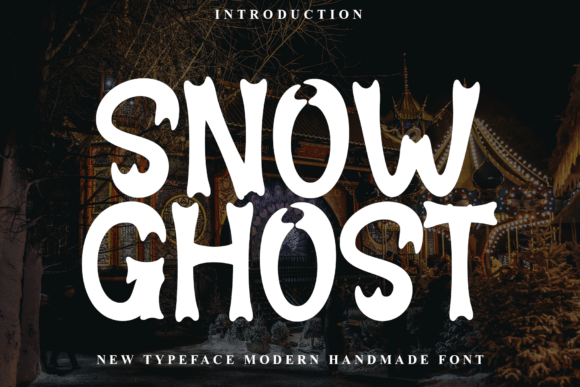 Snow Ghost Font: Bold & Spooky Design