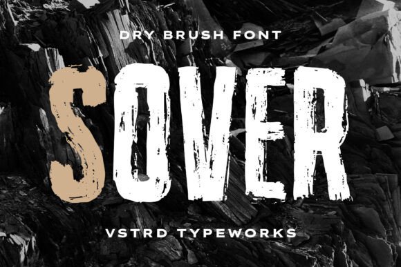 Sover: The Bold Dry Brush Font for Handmade Brands