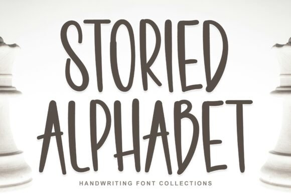 Storied Alphabet Font for Editorial Design